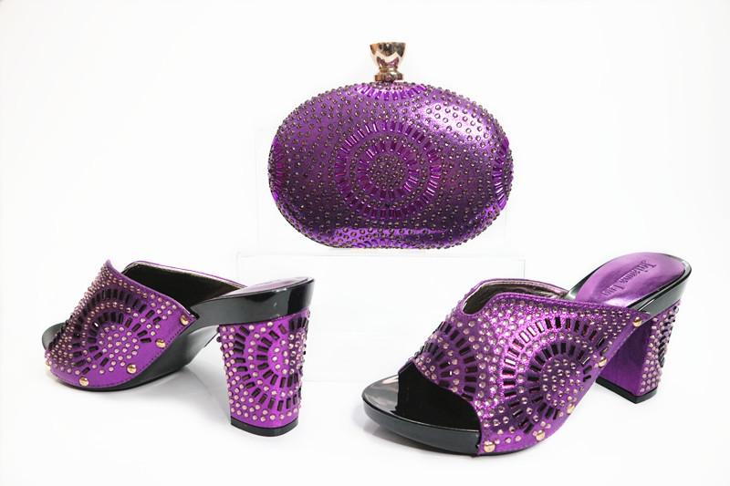 Hot Pink Heels Thick Heel Pointed Purple Fish Mouth Rubber Summer Sandals