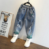 Toddler Boys Pants Boys' Ripped Jeans Spring