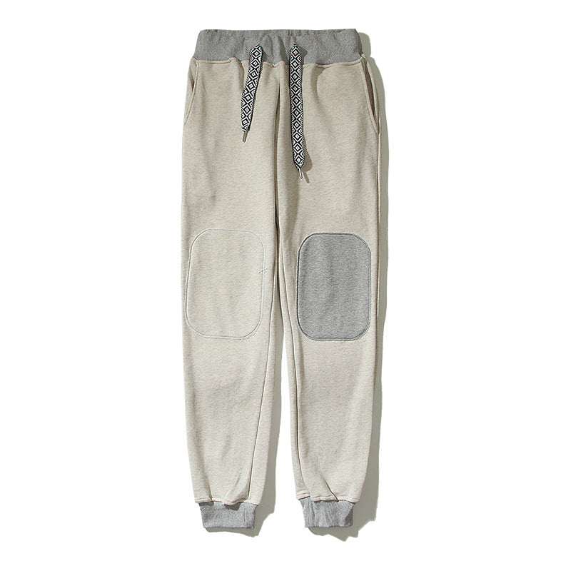 Kanye West Sunday Service Pant Patch Pocket Elastic Loose Sports Terry Trousers