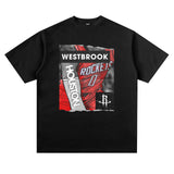 Stephen Curry Shirt NBA Star Collection Printed Short-Sleeved T-shirt