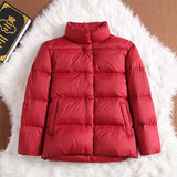 Women Winter Coats Puffer Jacket Down Coat Fall/Winter Down Jacket Female Stand Collar White Duck Down Coat