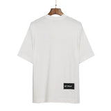 We11 Done T Shirts Embossed Letters Concave-Convex Three-Dimensional Loose All-Match