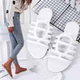 Women Open Toe Sandals Flats Spring/Summer Beach Hollow Sandals