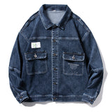 Denim Jacket Men's Loose Casual Youth Stretch All-Matching Jacket