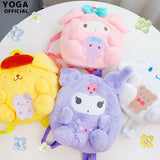 My Melody Bag Cute Clow M Cinnamoroll Babycinnamoroll Pom Pom Purin Melody Plush Doll Backpack Cartoon Schoolbag