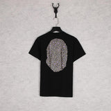 Shark Print T Shirt Summer Camouflage Leopard Print Casual Plus Size Short Sleeve T-Shirt