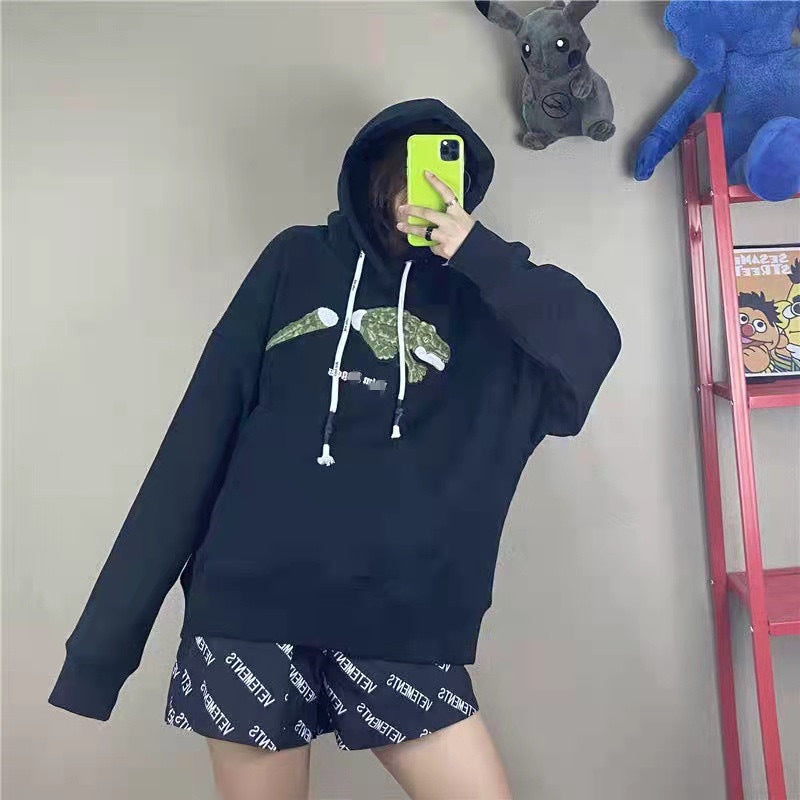 Palm Angels Hoodie Hooded Sweater Men's and Women's Loose Hoodie Coat