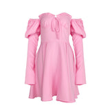 Mini Club Dresses Autumn Short Dress Shirt Long Sleeve Dress