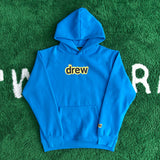 Drew House Smiley Letter Sweater Casual Trend Loose Couple Fleece-Lined Hoodie