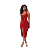 Daisy Buchanan Dress Hip Spaghetti Straps Women's Dress