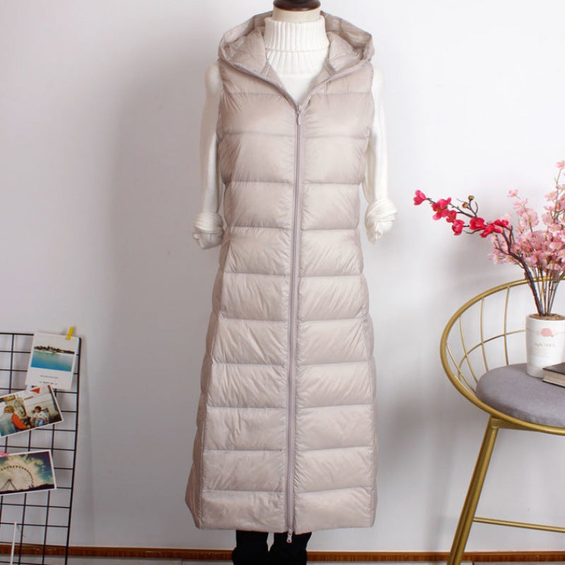 Women Winter Coats Puffer Jacket Down Coat Autumn and Winter Down Jacket Plus Lightweight Slim-Fit White Duck Down Warm