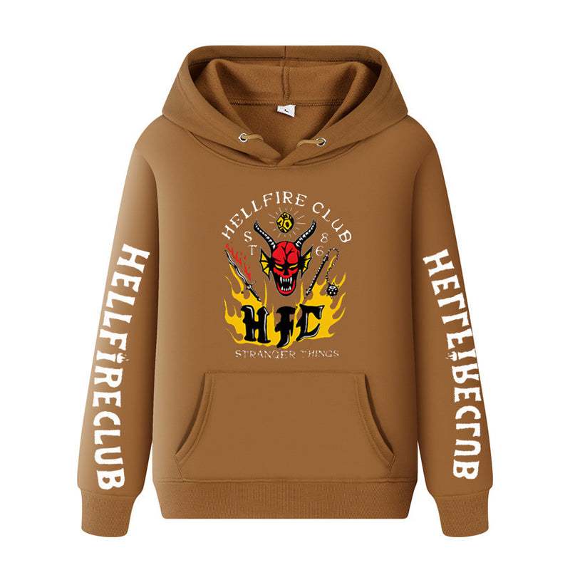 Stranger Things Hoodie Hoodie Fleece Padded Coat Sweatshirt Print
