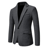 Bohemian Chic Wedding Guest Men Attire Single-Breasted Suit Casual Jacket