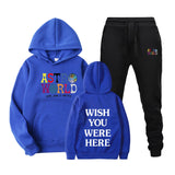Travis Scott Astroworld Hoodie & Pant 2 Piece Set Men's and Women's Hoodie Leisure Sports