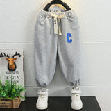 Toddler Boys Pants Boys' Spring and Autumn Knitted Sweatpants Casual Loose Sports