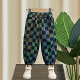 Toddler Boys Pants Boys Spring and Autumn Ankle-Tied Jeans