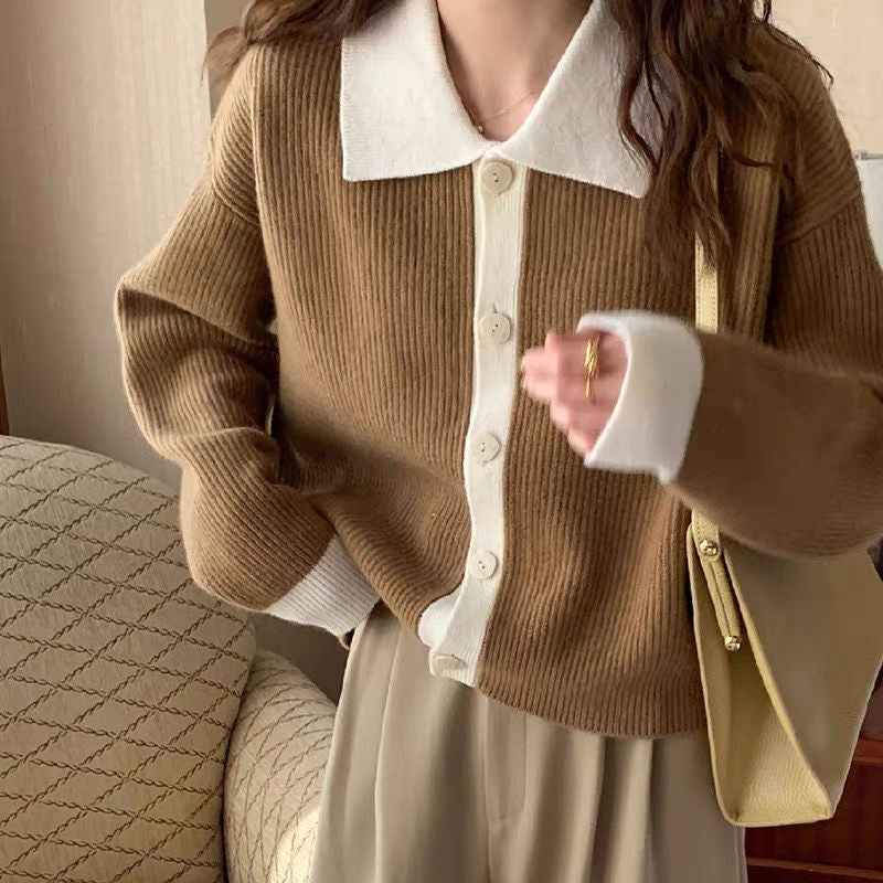 Preppy Aesthetic Sweater Sweater Women's Autumn Ancient Loose Knitted