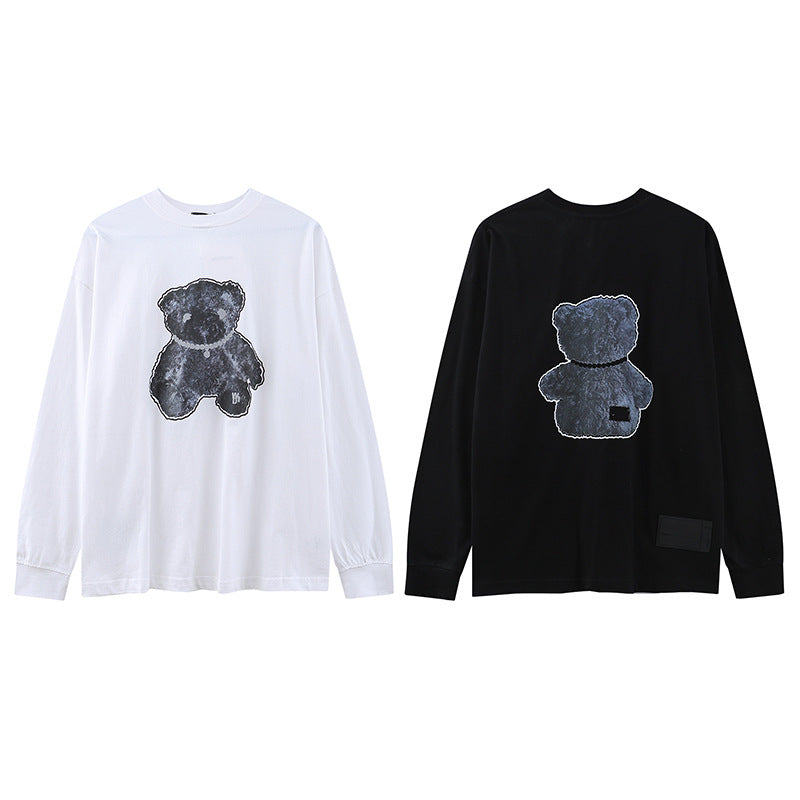 We11 Done Sweatshirts Bear Pattern for Men and Women