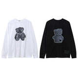 We11 Done Sweatshirts Bear Pattern for Men and Women