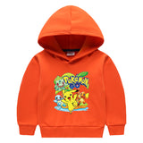 Children Pokemon Pikachu Hoodie Children's Hooded Sweatshirt