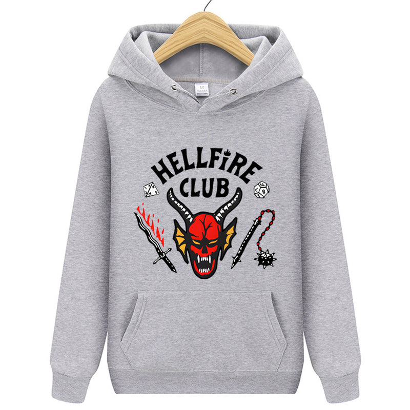 Stranger Things Hellfire Club Hoodie Hoodie Loose Sweater