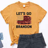 Let's Go Brandon T Shirt Women's Short-Sleeved T-shirt Women's Bottoming Shirt