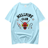 Stranger Things Hellfire Club T Shirt T-Shirt Stylish Loose Short Sleeve