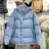 Women Winter Coats Puffer Jacket Down Coat Down Jacket Female White Duck Down Loose Hooded Thickened Bread Coat