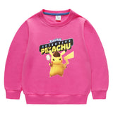 Children Pokemon Pikachu Hoodie Pikachu Children's Long Sleeve