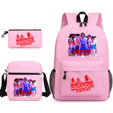 Stranger Things Hellfire Club Backpack Three-Piece Backpack Printed Pattern