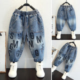 Toddler Boys Pants Boys' Spring and Autumn Casual Jeans Children