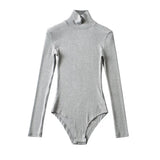 The Rock Turtleneck Autumn and Winter Threaded Cotton Turtleneck Bottoming Shirt Stretch One-Piece Long Sleeves T-shirt