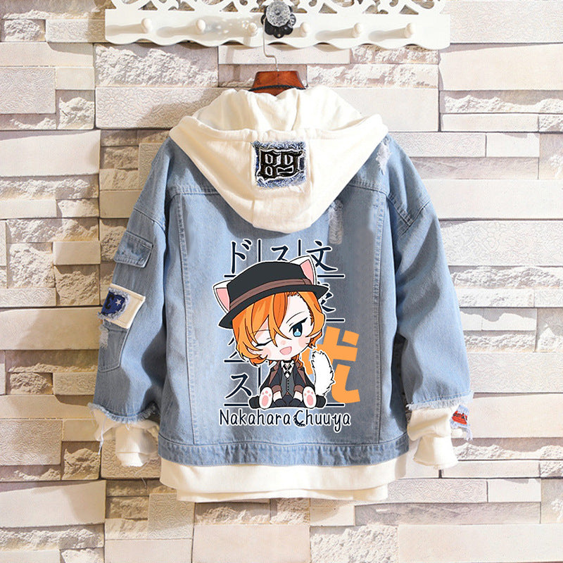 Comic Denim Jacket Men's and Women's Denim Jacket Spring