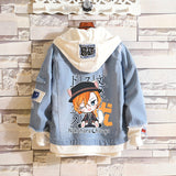 Comic Denim Jacket Men's and Women's Denim Jacket Spring
