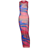 Victoria Beckham Dresses Women's Spring Fashion Printed Sexy Dress