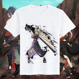 Itachi Uchiha Costume Naruto T-Shirt Naruto Sasuke Uchiha Skunk Kakashi Short Sleeve