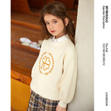 Sweater Spring and Autumn Children's Logo Printed Top Children Girl's Spring Clothes