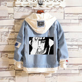 Comic Denim Jacket Spring and Autumn Men and Women Fashion Denim Jacket
