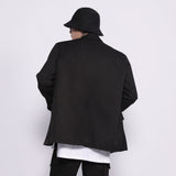 Men's Casual Suit Man Blzer Dark Letter Embroidery Casual Suit Jacket Men's Loose Lapels Small Suit Jacket