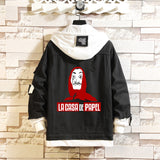 Comic Denim Jacket Men's and Women's Spring and Autumn Fashion Casual Denim Jacket