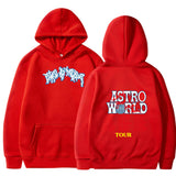 Travis Scott Astroworld Hoodie Hooded Fleece Casual Pullover