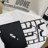 We11 Done T Shirts Letter Logo Graffiti Printing Summer Short Sleeve Men and Women