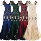 1920S Dress Vintage Sequin Formal Dress Women's Dress Banquet Fishtail