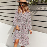 Emery Rose Dresses V-neck Sexy Large Swing Dress