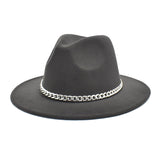 Mens Kentucky Derby Hats Spring and Autumn Men's Outdoor Fedora Hat Panama Felt Hat