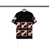 We11 Done T Shirts Men's and Women's Same Loose Cartoon Pattern Pure Cotton