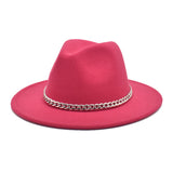 Mens Kentucky Derby Hats Spring and Autumn Men's Outdoor Fedora Hat Panama Felt Hat