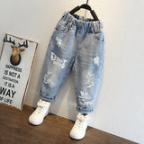 Toddler Boys Pants Boys' Jeans Ripped Trousers