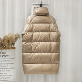 Women Winter Coats Puffer Jacket down Coat down Jacket Women's Mid-Length Winter White Duck down Thickened Coat