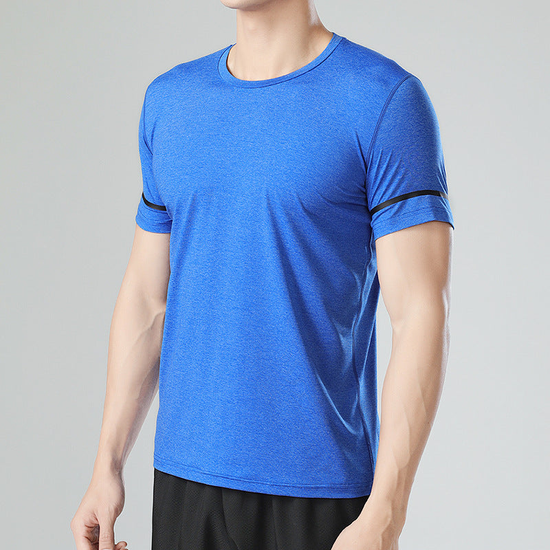 Sweat Wicking Shirt Short-Sleeved T-shirt Men's Summer Outdoor T-shirt plus Size